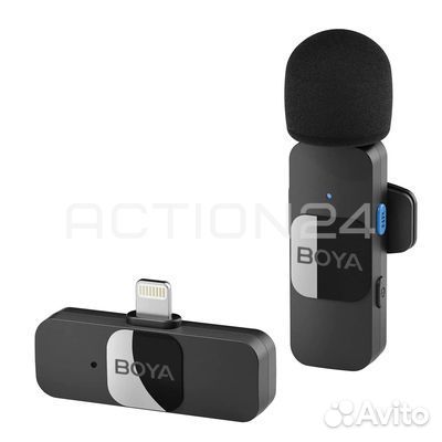 Петличный микрофон Boya BY-V1 Lightning