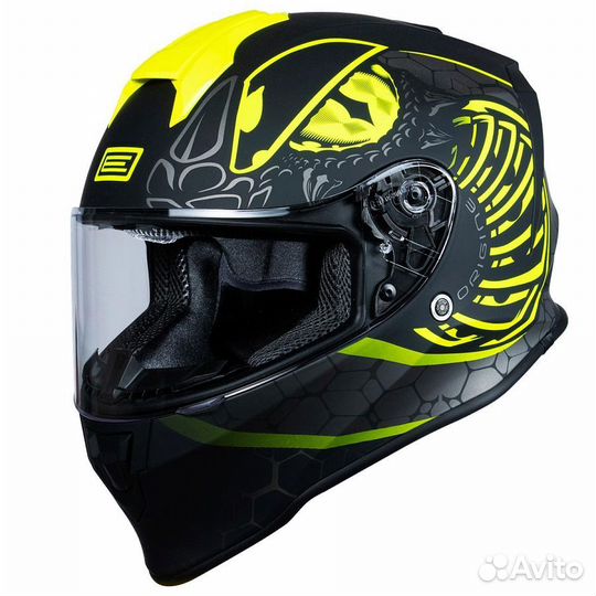 Шлем интеграл origine dinamo fighter Hi-Vis красны