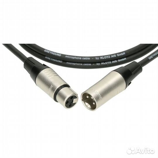 Кабель микрофонный Klotz GRG1FM01.5 greyhound