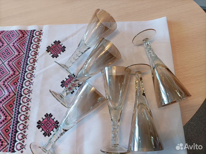 Хрустальные фужеры, бокалы СССР