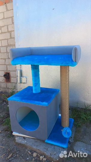 Домик для кошки с когтеточкой