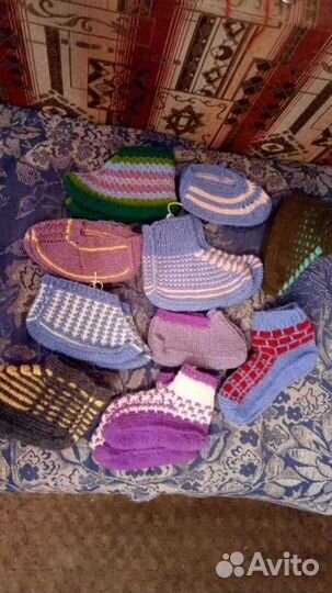 Вязанные следки и носки