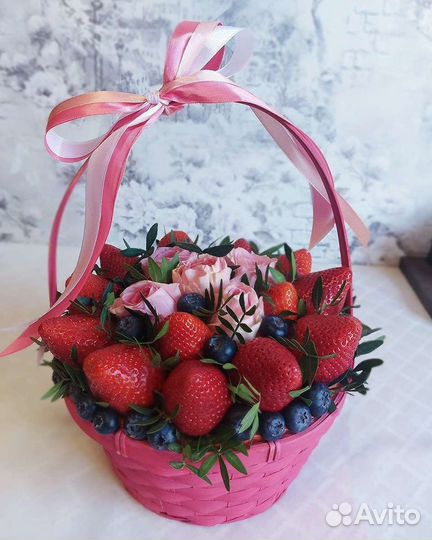 Сладкий букет/клубничная корзинка/день рождения