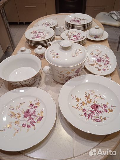 Столовый сервиз на 6 персон гдр Jlmenau