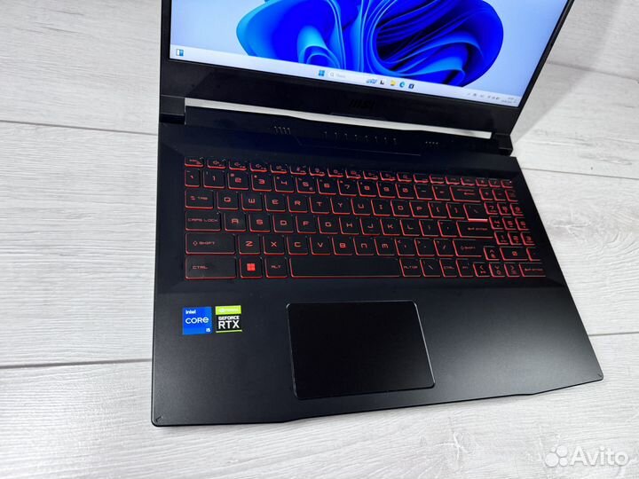 Мощщный MSI GF66 i5 11400H/3050Ti 16/512gb