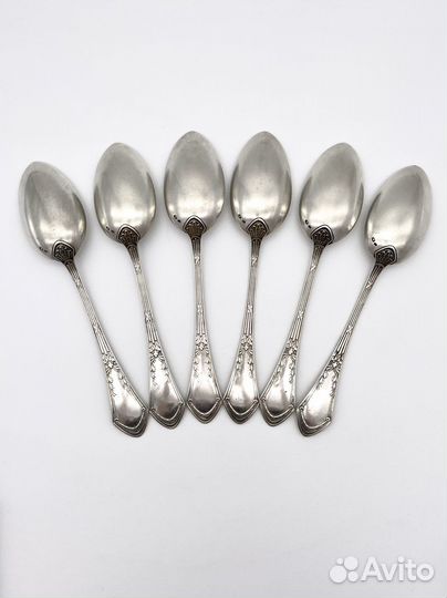 Набор столовых ложек 6 штук Хемпель серебро 800 пр