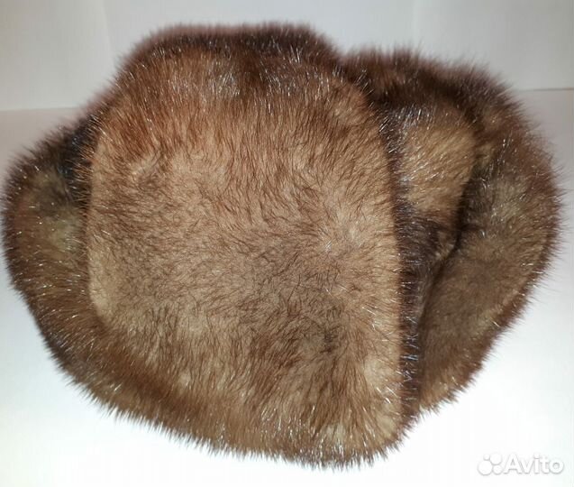 Шапка-ушанка из норки