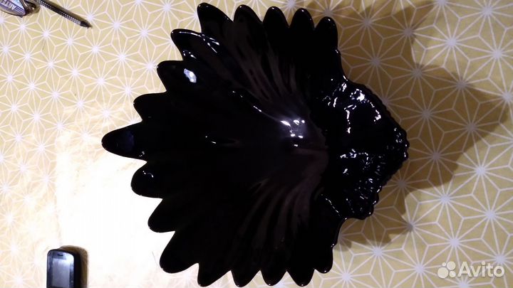 Хрустальная салатница гусь-хрустальный