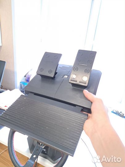 Игровой руль кастом + Logitech шифтер