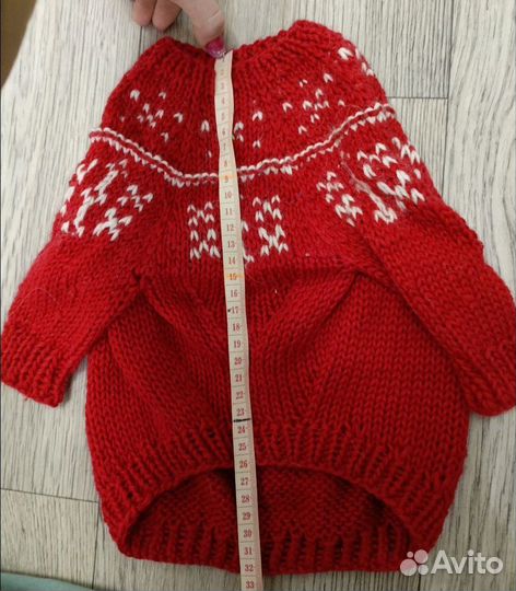 Новогодний свитер для небольшой собачки