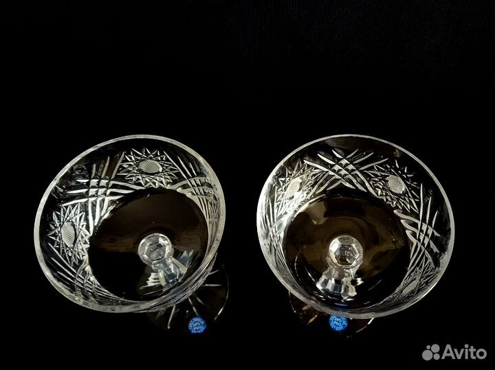 Хрустальная конфетница на ножке гхс