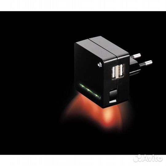 Сетевое зарядное устройство hama Opal, 2xUSB