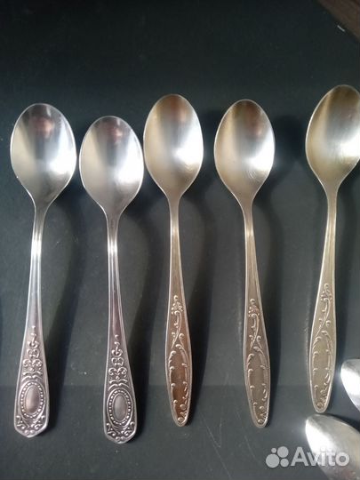 Мельхиоровые чайные и кофейные ложки