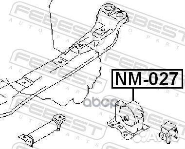 Подушка двигателя левая MT (nissan primera P12