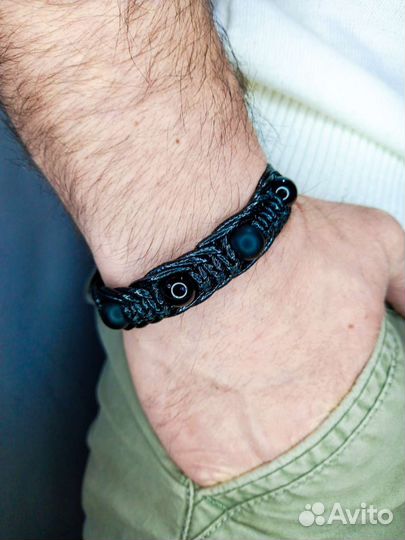 Мужской браслет Magic Node с натуральным камнем