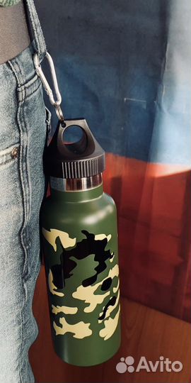 Термос армейский с креплением