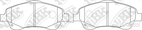 Колодки тормозные дисковые перед PN1233 NiBK