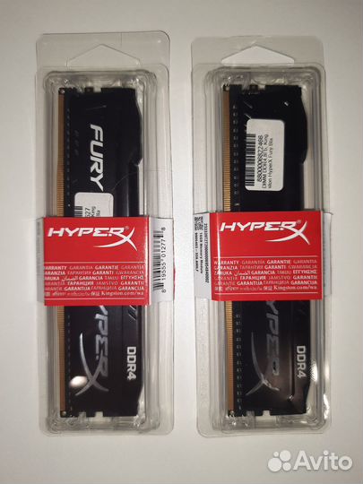 Оперативная память ddr4 hyperx fury 8gb