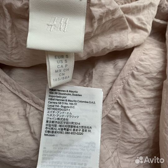 Платье светло-розовое H&M S