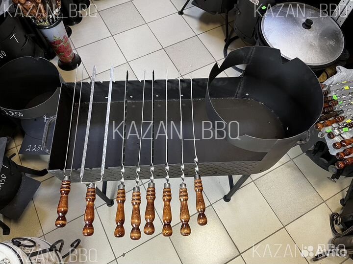 Мангал с подказанником для казана 10 - 12 литров