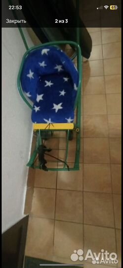 Санки с ручкой