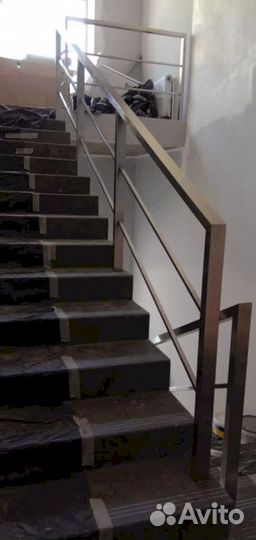 Ограждения, перила лестниц из нержавейки