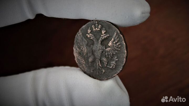 Деньга 1750г. Елизавета в Твери