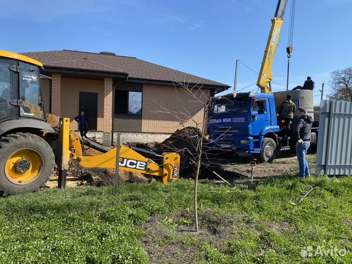 Септик, Канализация, Водопровод, жб кольца