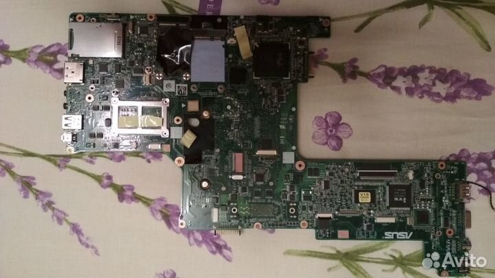 Материнская плата от ноутбука asus v1s (на запчаст
