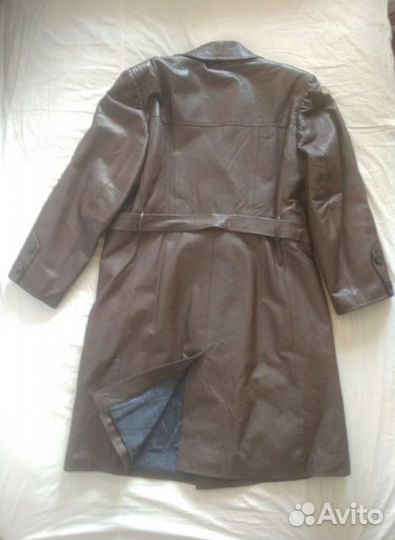 Мужское кожаное пальто