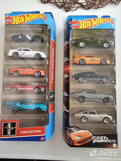 Hot wheels 5-pack. Форсаж. Мустанг. Наборы 5 шт