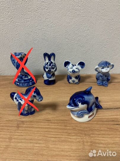 Статуэтки животных гжель