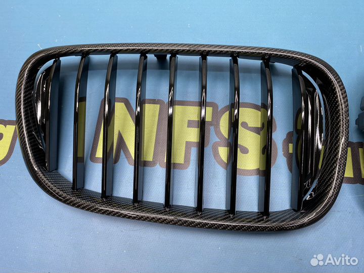 Решетка радиатора для BMW G11 G12 до рест карбон