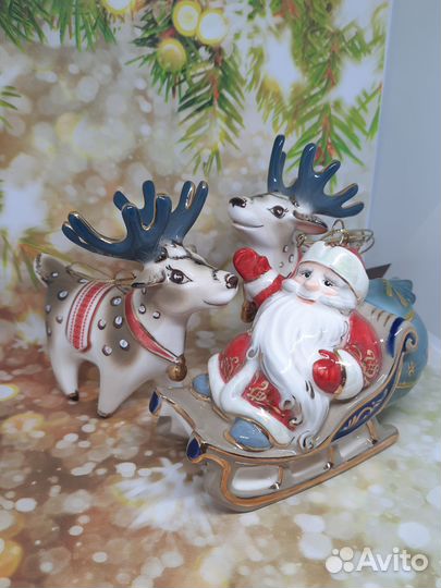 Елочные игрушки фарфор