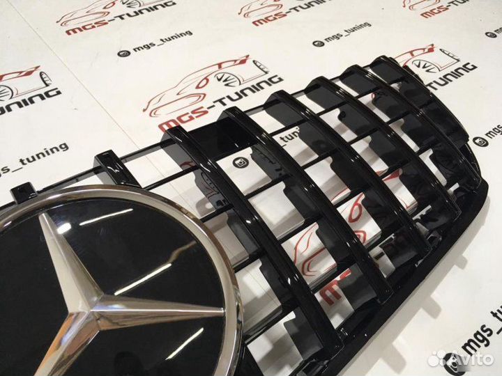 Решетка на Mercedes ML w166 GT Black Дистроник