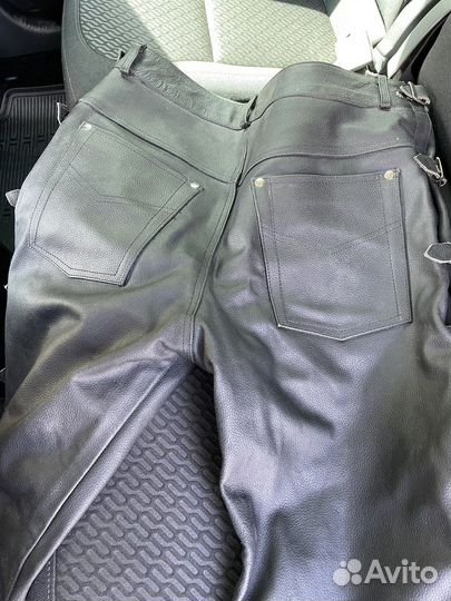 Мотоштаны натуральная кожа