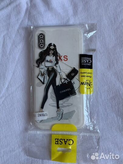 Чехлы новые на айфон 4, X, XS(кожа, силикон)