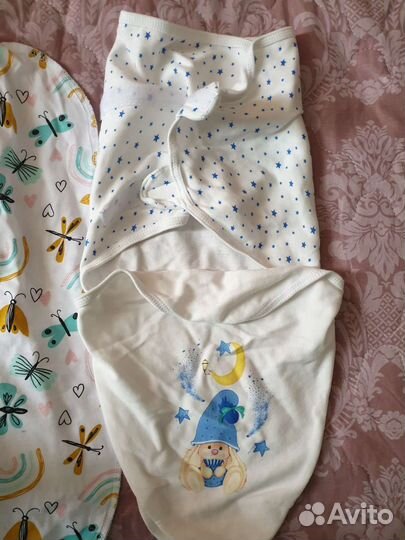 Пеленка для новорождённого на застежке