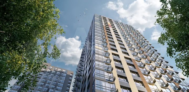 2-к. квартира, 42,6 м², 6/25 эт.