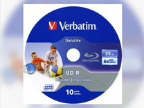 Диски Blu-Ray - поштучно - BD-R Verbatim 25 Гбт