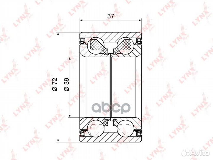 Подшипник ступицы колеса перед WB-1240 WB1240