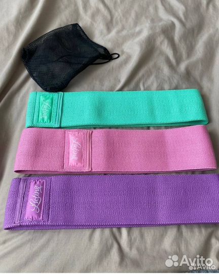 Резинки для фитнеса тканевые / ленточные эспандеры