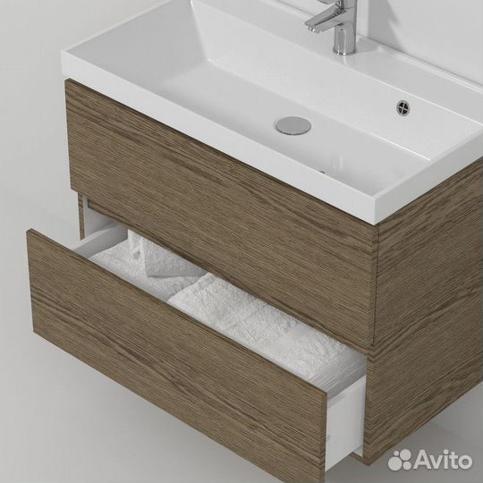 Тумба с раковиной для ванной подвесная