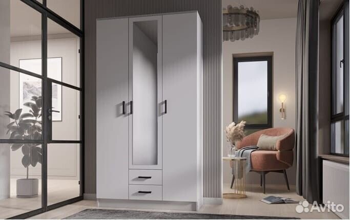 Шкаф Трио белый Эра