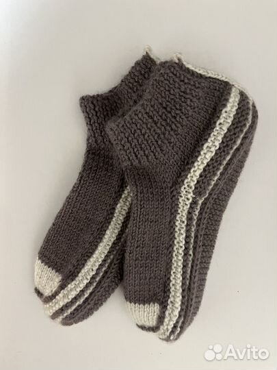 Носки тапочки вязаные ручной работы