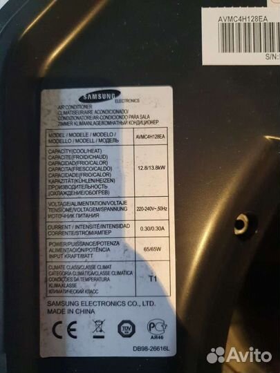 Кондиционер samsung avmc4H128EA кассета