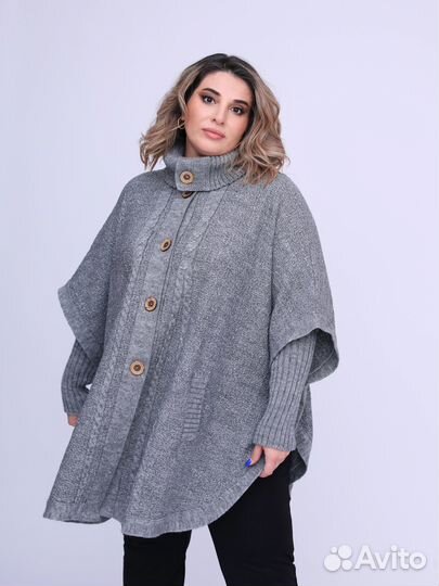 Пончо женское