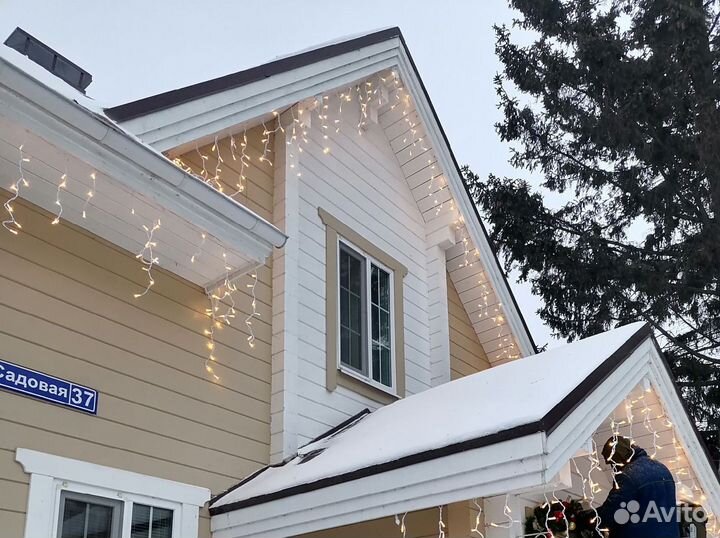 Новогоднее украшение домов