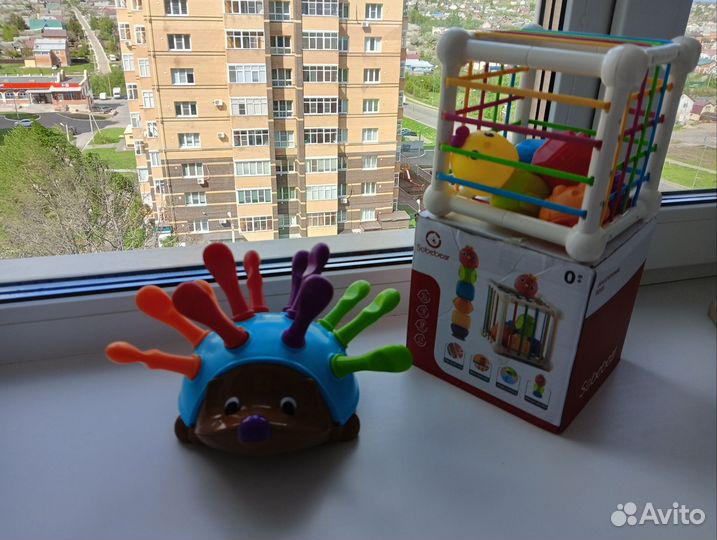 Развивающие игрушки ежик спайк, сортер