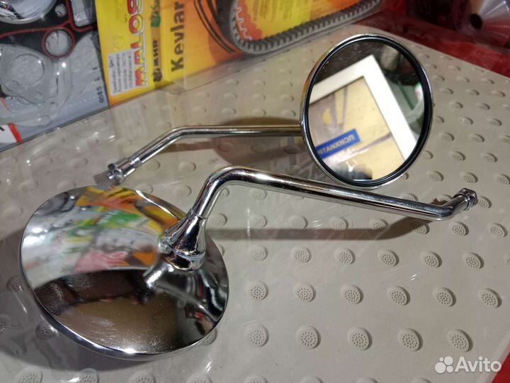 Круглые зеркала на мото